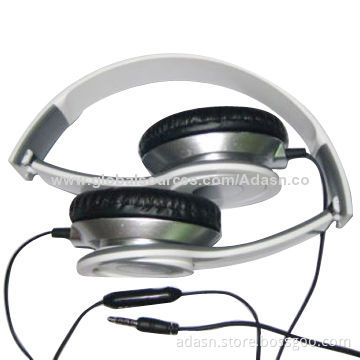 Fashionable design wired headset, adjustable for PC, mobile, MP3 and MP4 players